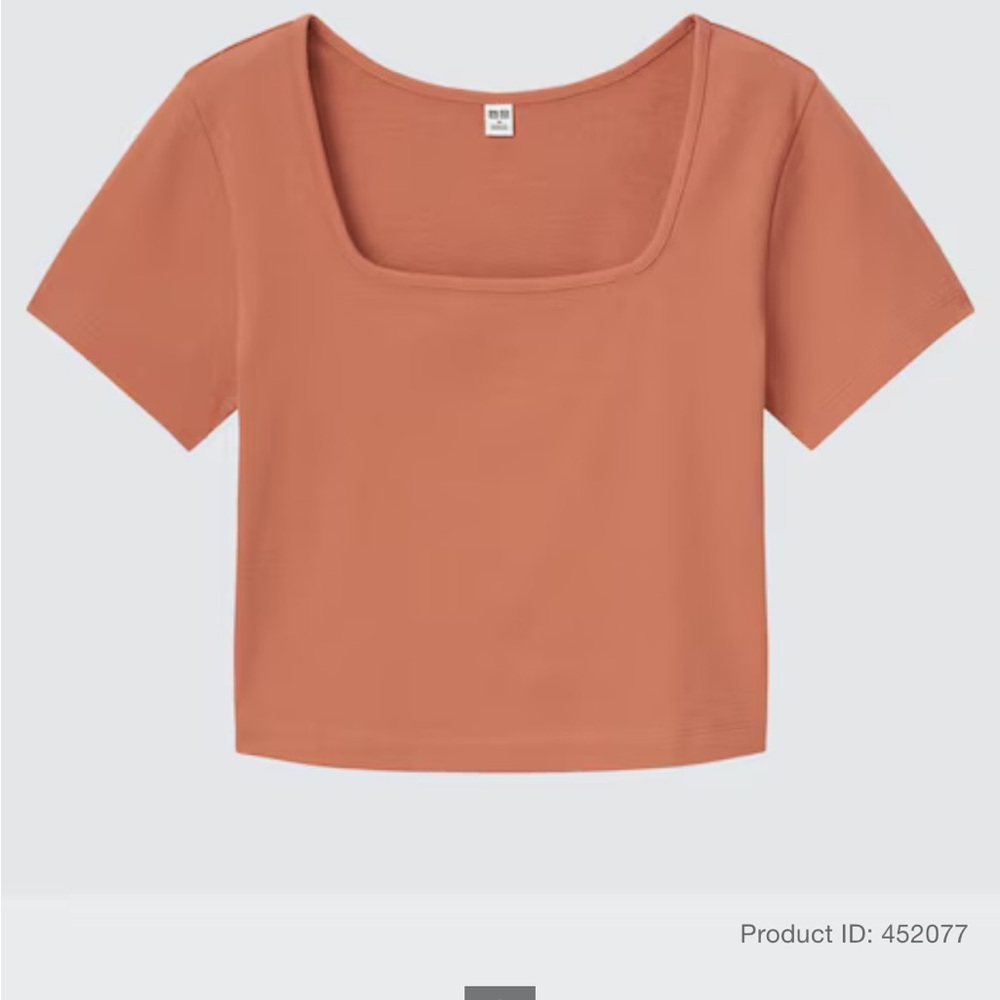 Women's Square Neck Rust Top